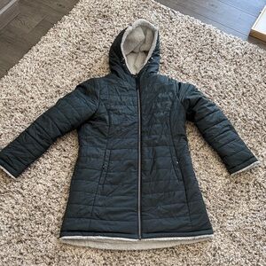 Free Country Women’s Hooded Reversible Quilted Puffer Jacket